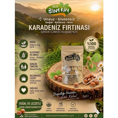 GLUTENSİZ FINDIK KURABİYESİ